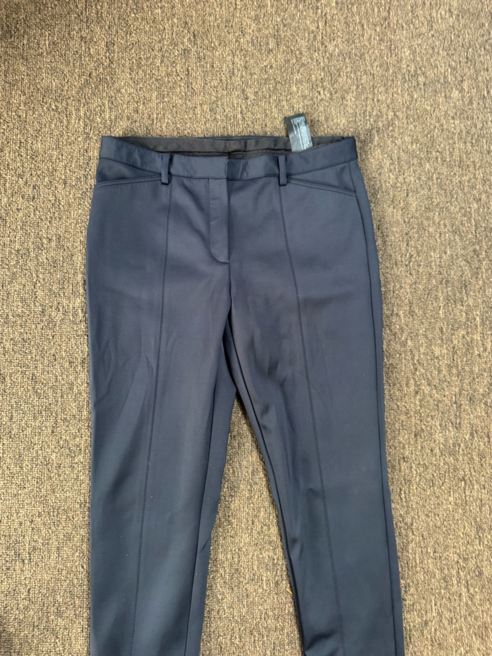 Theory Navy Stretch Work Pants